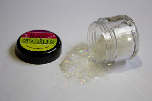NATURAL CRYSTAL WHITE - 2 GRAMS - MAGIC SPARKLES - 100% edible glitter