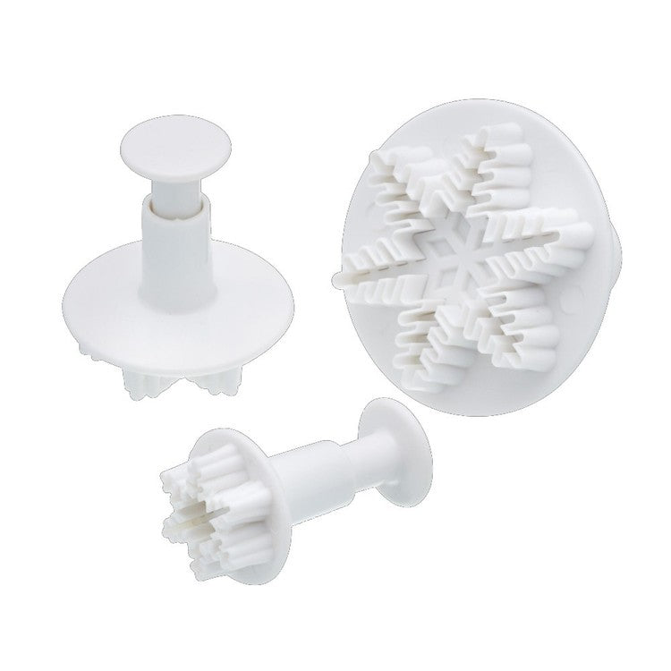 Snowflake Ejector Cutters - Set of 3