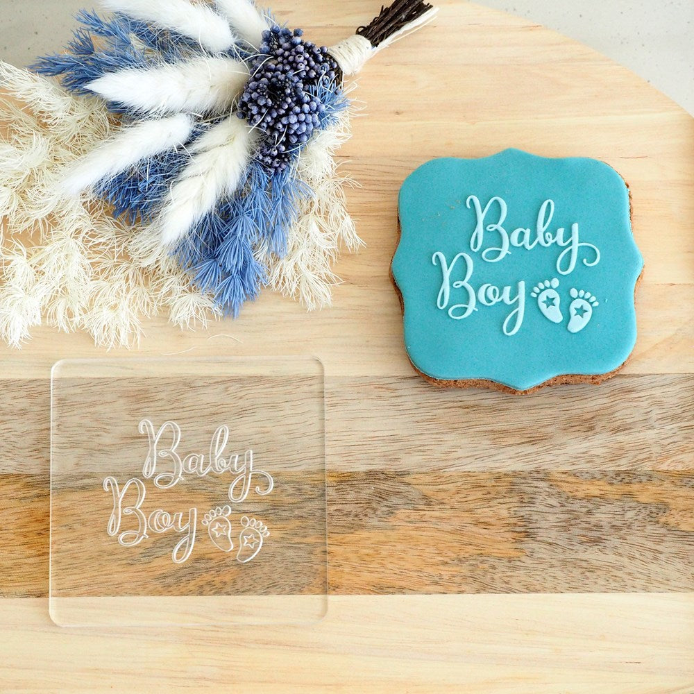 Baby - Baby Boy Raise It Up / Deboss Cookie Stamp