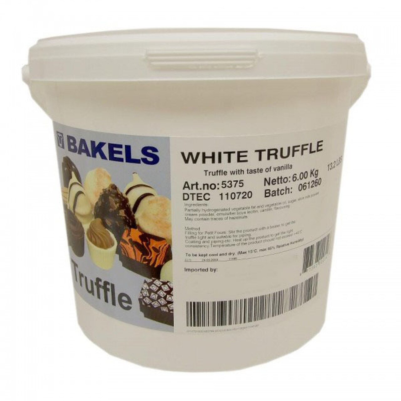 WHITE Bakels RTU Ganache White Truffle - 500g