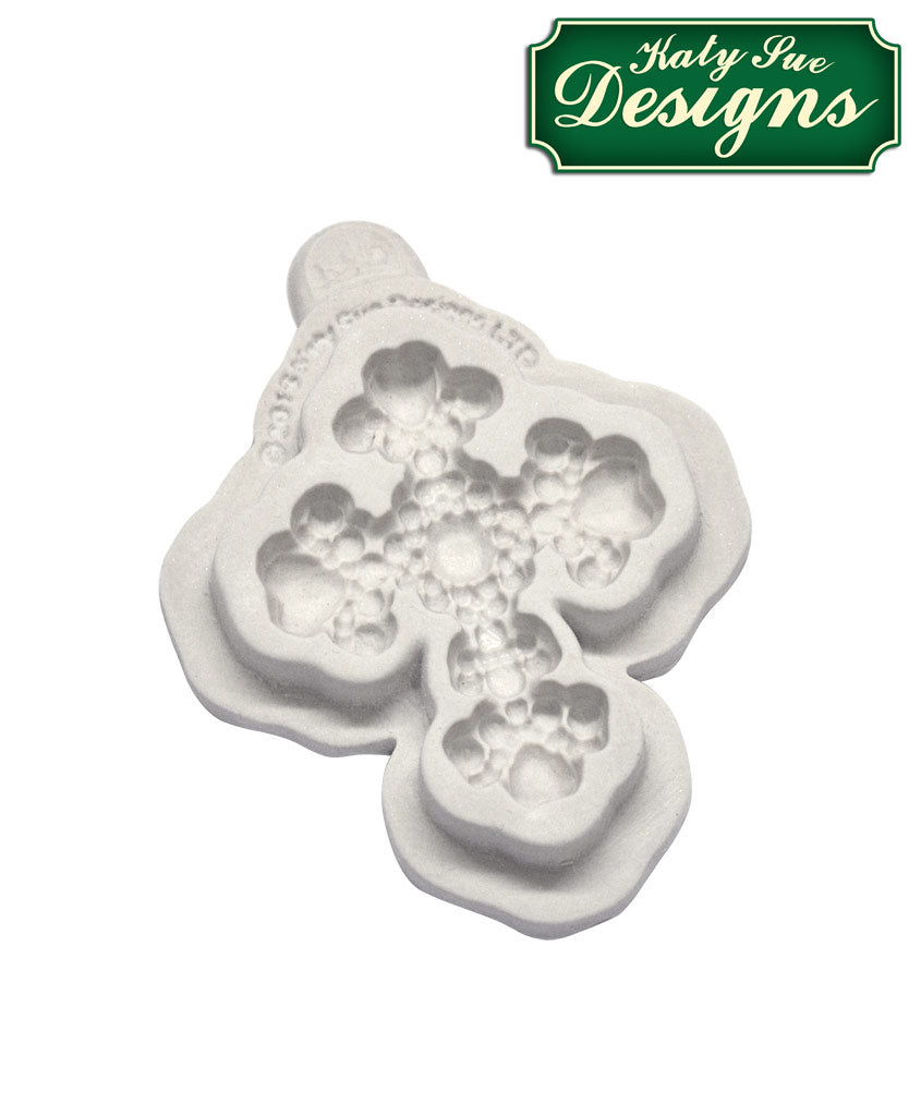 Beaded Cross Silicone Mould - Katy Sue Mould