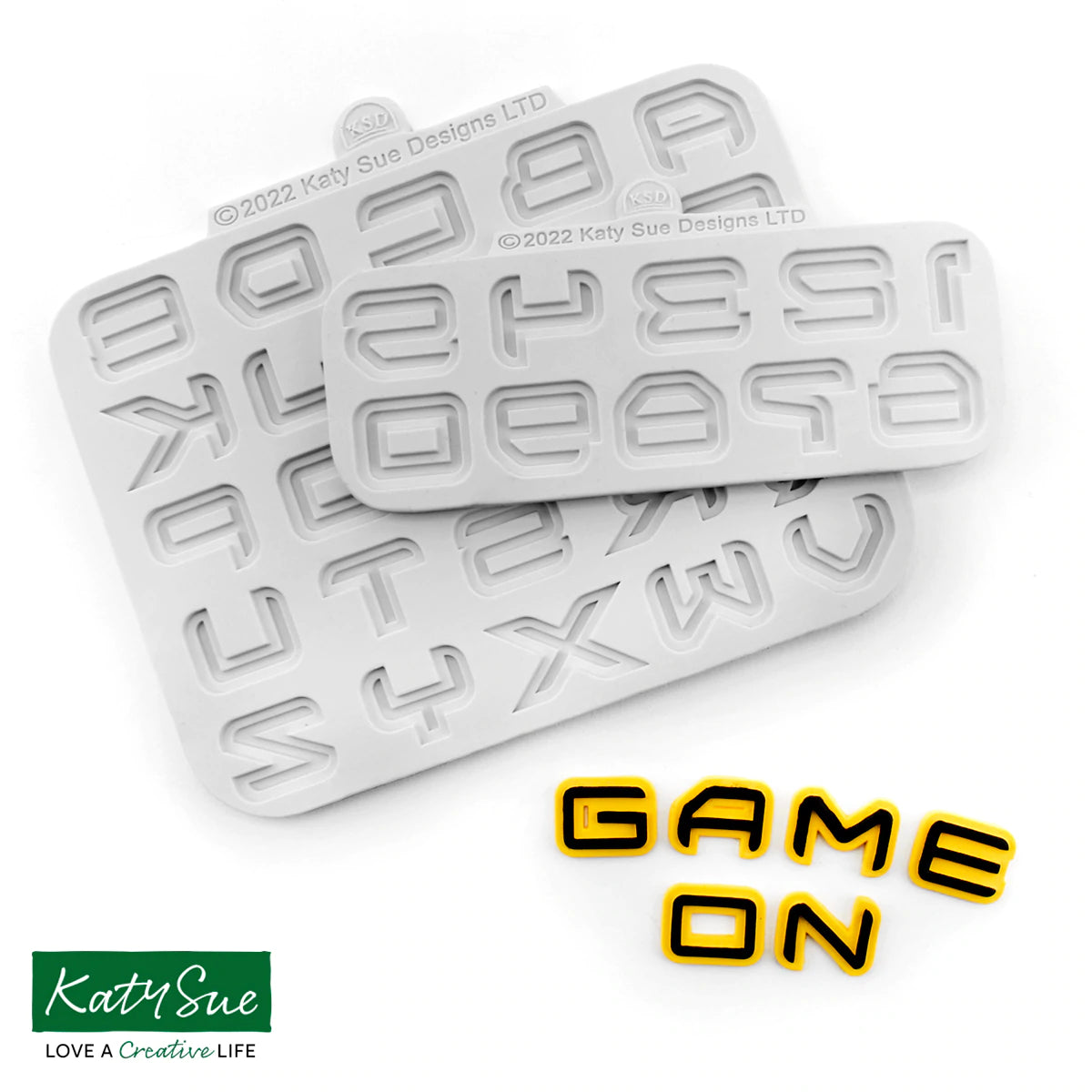 Science Fiction Alphabet and Numbers Silicone Moulds, set of 2 - Katy Sue Mould