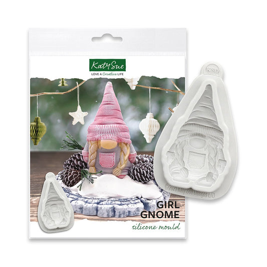 Girl Gnome Silicone Mould - Katy Sue Mould