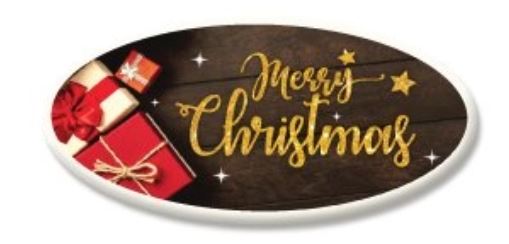 Merry Christmas Presents Sugar Plaques - each