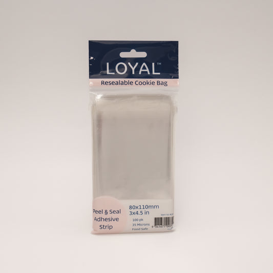 LOYAL Resealable Cookie Bag 80mm x 110mm