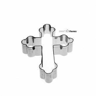 Cross Ornate Stainless Steel Cookie Cutter