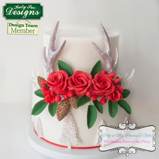 Small Antlers Silicone Mould - Katy Sue Mould