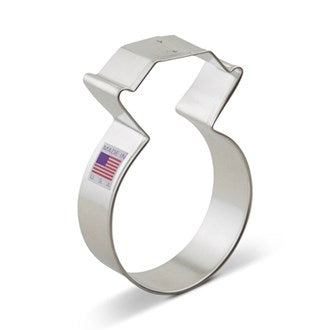 Diamond Ring / Wedding Ring Cookie Cutter - Tin