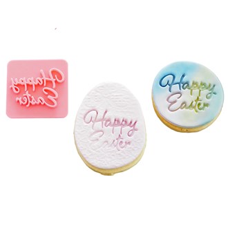 Easter - Happy Easter Script Cookie Stamp