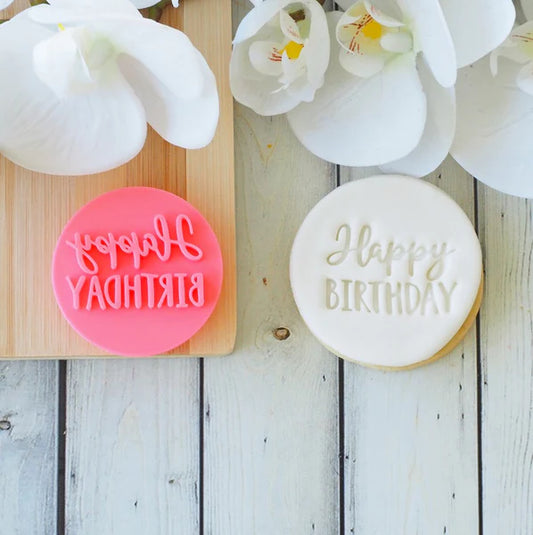 Happy Birthday - Funky Cookie Stamp