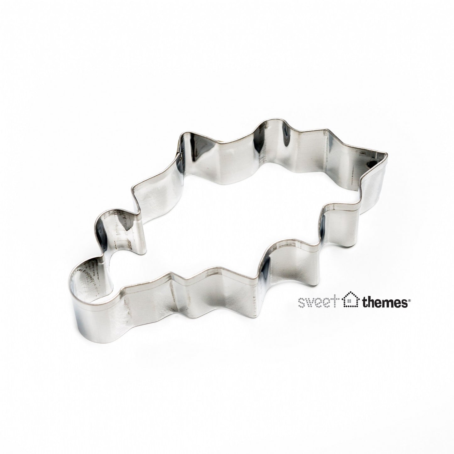 Holly Leaf Stainless Steel Cookie Cutter