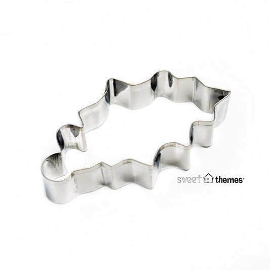Holly Leaf Stainless Steel Cookie Cutter