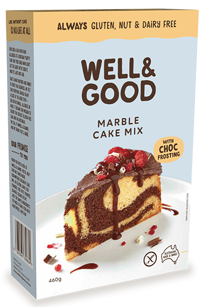 Gluten Free Marble Cake Mix Well and Good - 400g