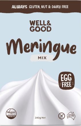 The Well and Good Meringue Mix 340g - EGG FREE