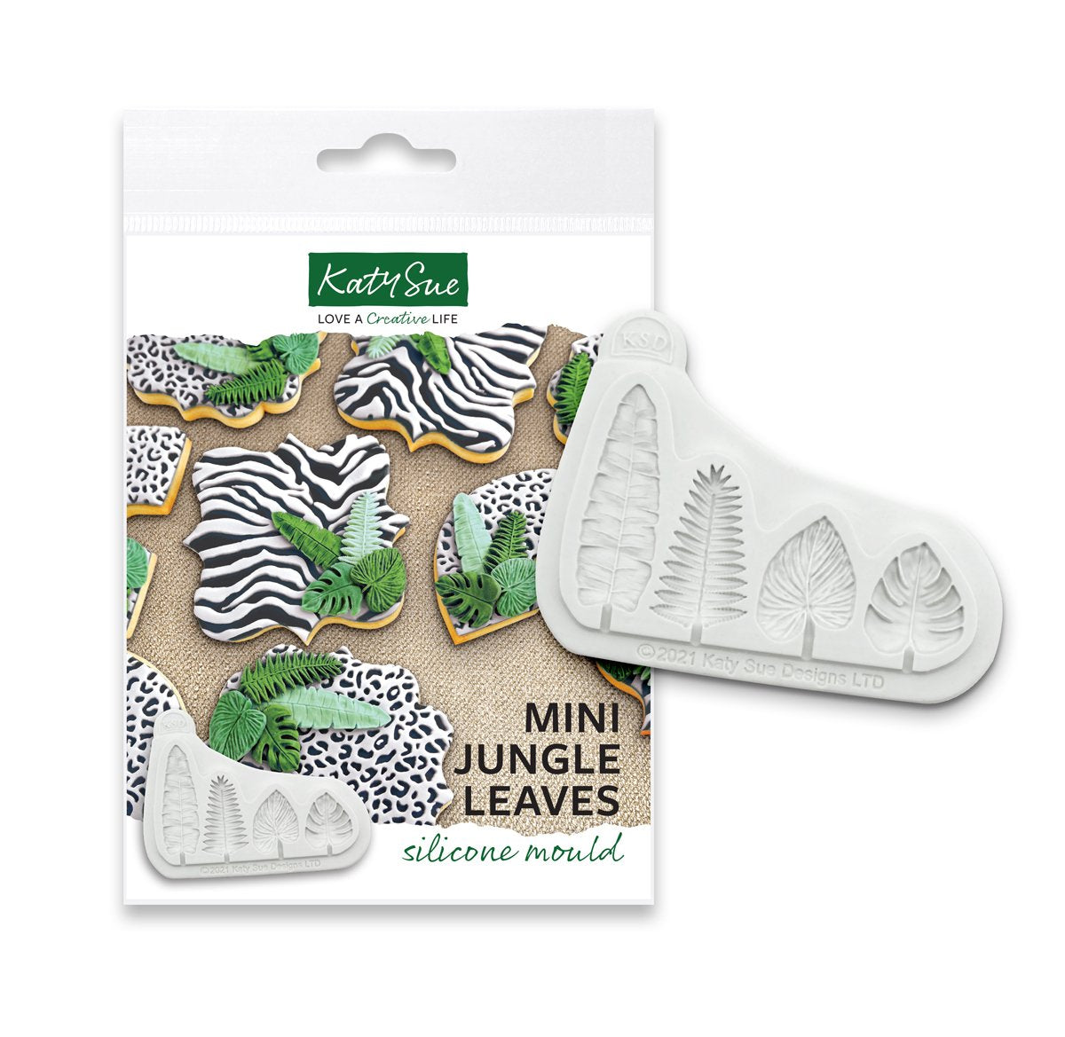 Mini Jungle Leaves Silicone Mould - Katy Sue Mould