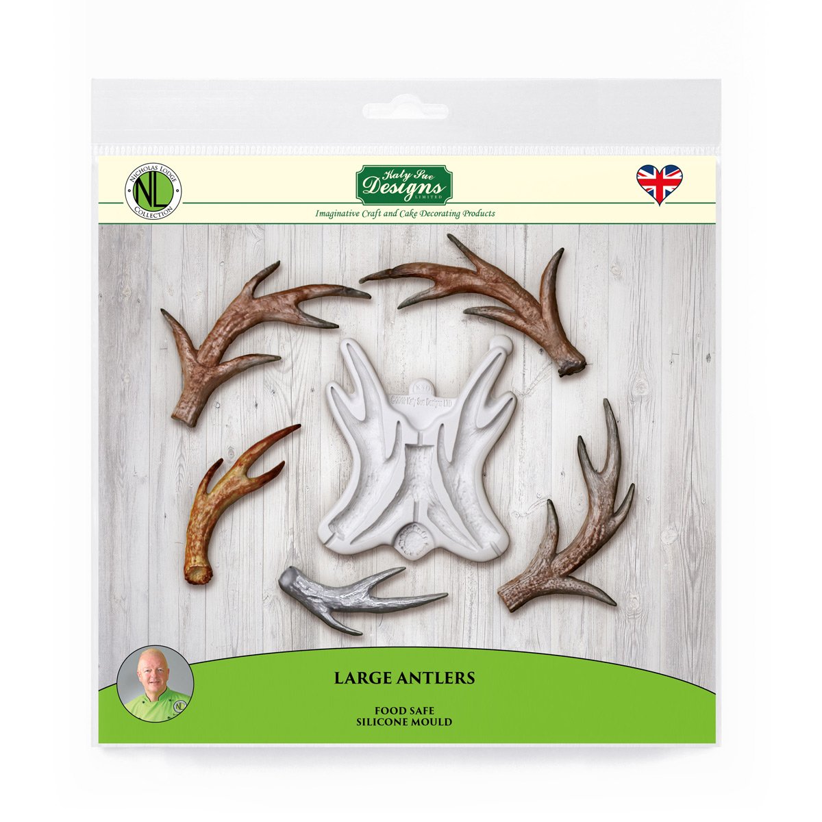Large Antlers Silicone Mould - Katy Sue Mould