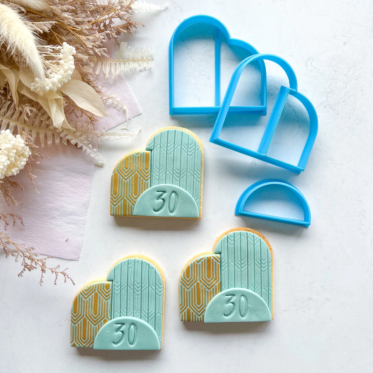 Paris Inspired Petite Cutter Set (Cake Sera Sera) Custom Cookie Cutters