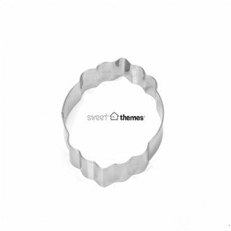 Plaque Oval Scroll Stainless Steel Cookie Cutter