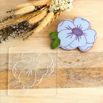 Details - Poppy Flower Raise It Up / Deboss Cookie Stamp