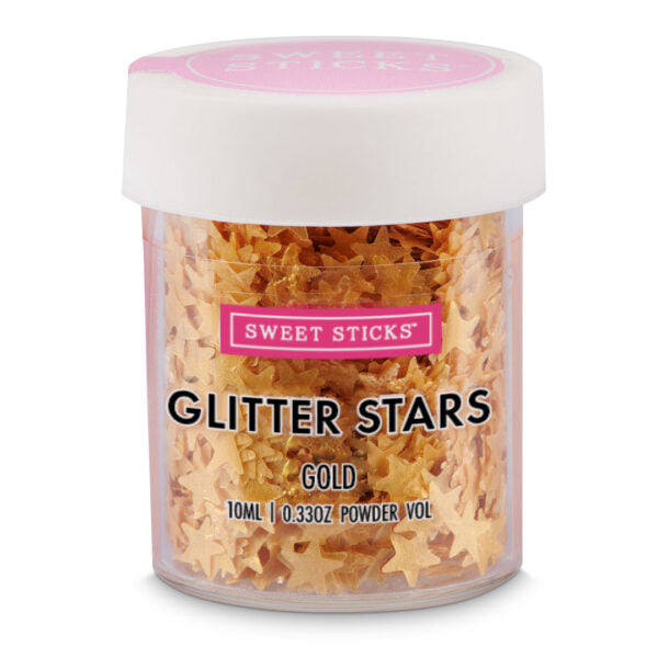 Gold Glitter Stars - Sweet Sticks