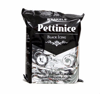 Black - Bakels Pettinice Fondant 750g Packet - Black