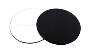 7" Round BLACK LOYAL Cake Board