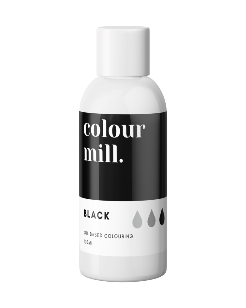 100ml Colour Mill Black Oil Based Colouring 100ml