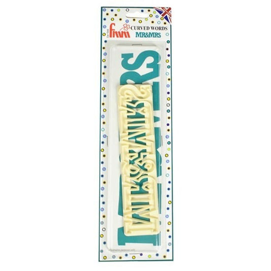MR & MRS CURVED WORDS CUTTER - FMM