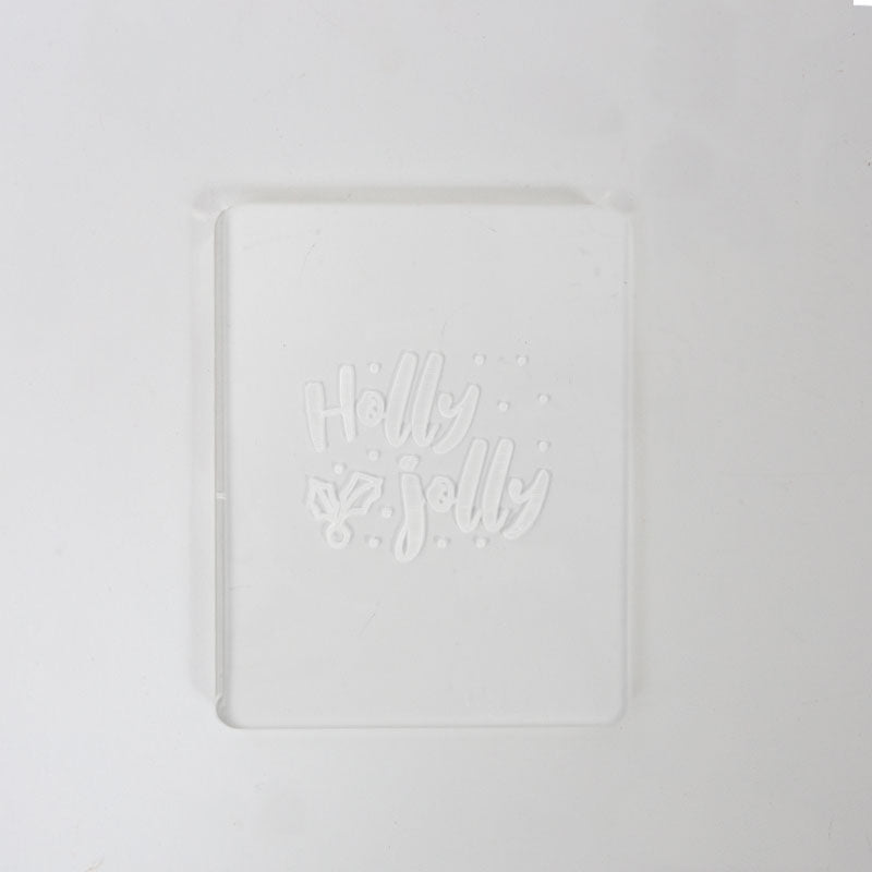COO KIE EMBOSSER STAMP - HOLLY JOLLY