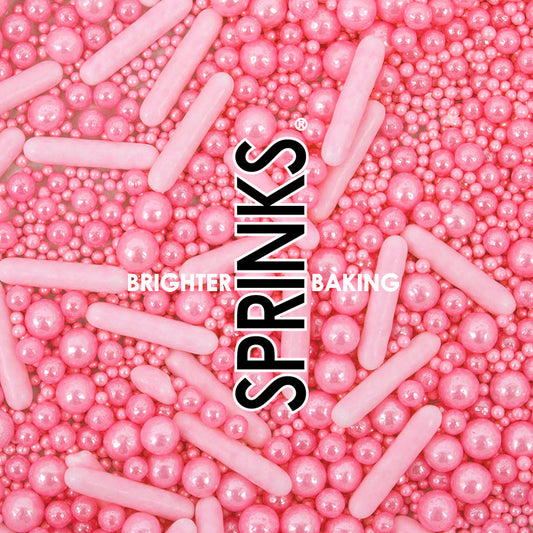 500G BUBBLE & BOUNCE PINK SPRINKLES - BY SPRINKS