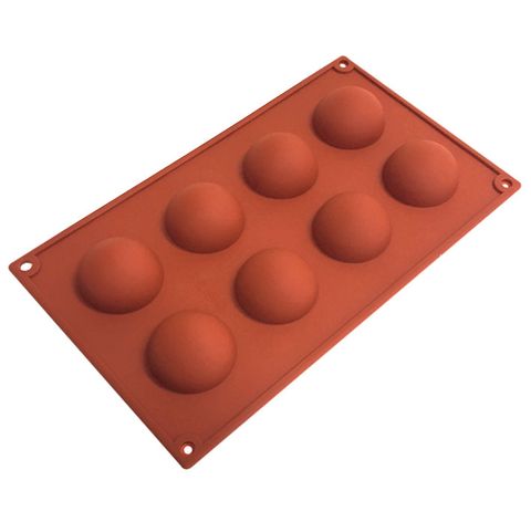 8 CUP HEMISPHERE SILICONE MOULD