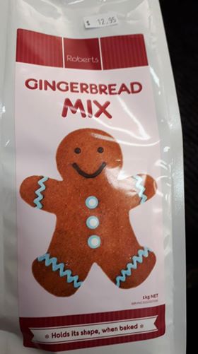 Gingerbread Biscuit Mix 1kg - Robert's