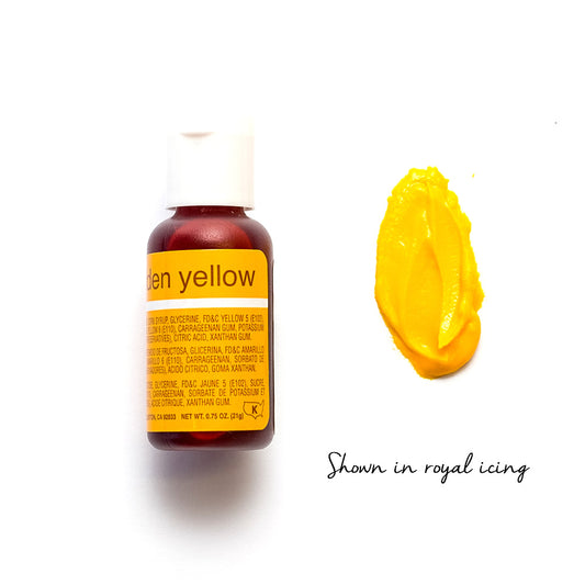 CHEFMASTER LIQUA-GEL Golden Yellow (0.70OZ)