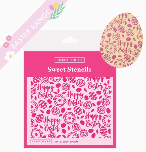 EASTER SCRIPT BLOOM SWEET STENCIL by  Sweet Sticks