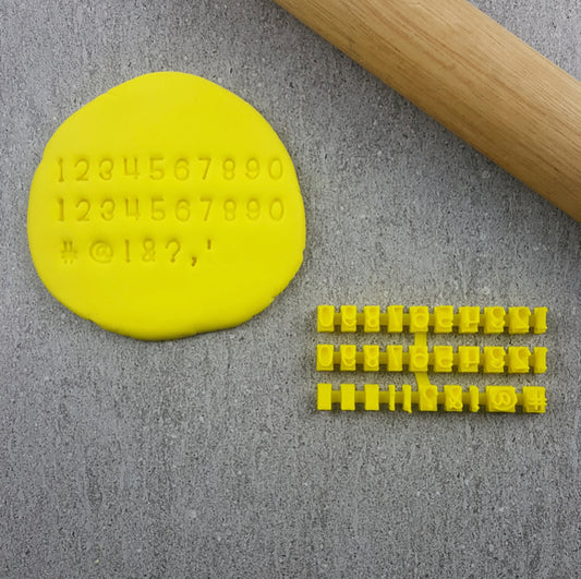 Handwriting Number Stamps - Custom Cookie Cutters