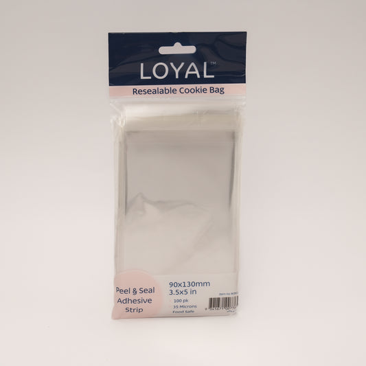 LOYAL Resealable Cookie Bag 90mm x 130mm