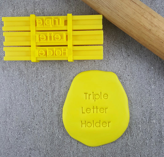 Triple Letter Bar Holder Accessory - Custom Cookie Cutters