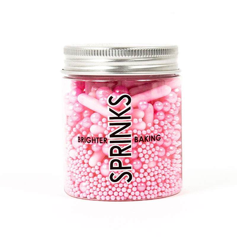 BUBBLE & BOUNCE PINK (75G) SPRINKLES - BY SPRINKS