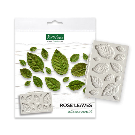 Rose Leaves Silicone Mould - Katy Sue Moulds