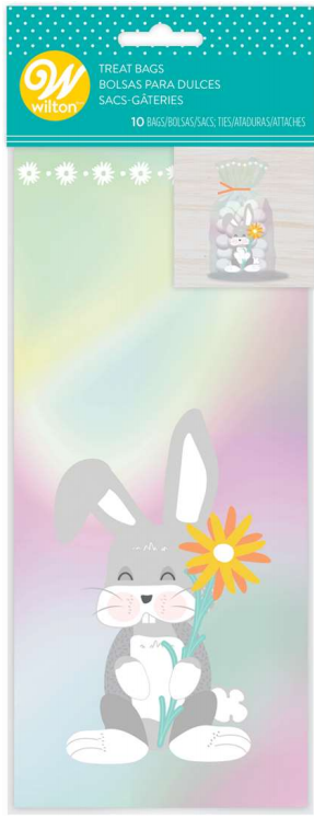 Wilton Iridescent Easter Bunny Treat Bags 10pcs