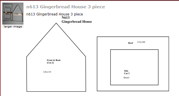 Gingerbread House Cutter Set - 3 pc