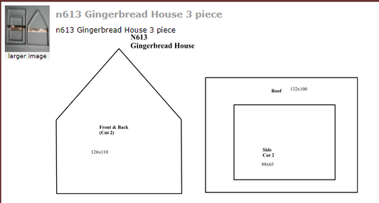 Gingerbread House Cutter Set - 3 pc