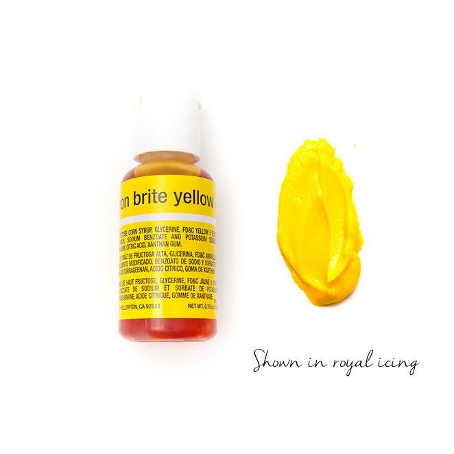 CHEFMASTER LIQUA-GEL Neon Yellow (0.70OZ)