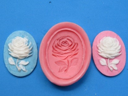 ELV236 Cameo Wedgwood Rose  Silicone Mould