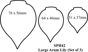 Arum set of 3- large Cutter Set