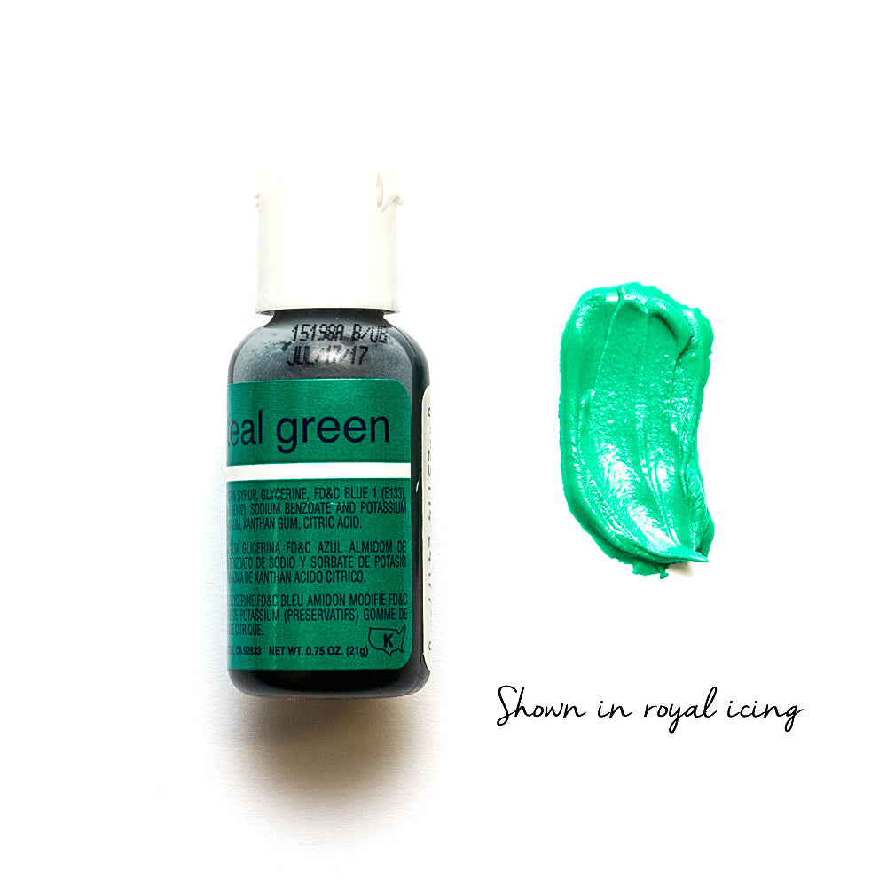 CHEFMASTER LIQUA-GEL Teal Green (0.70OZ)