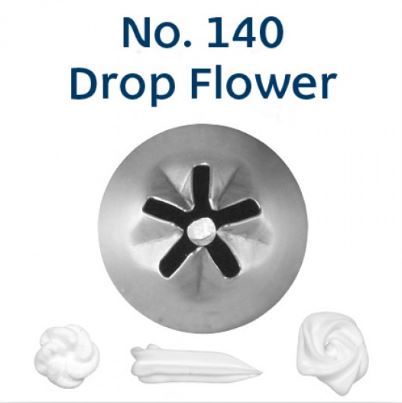 LOYAL No.140 DROP FLOWER STANDARD S/S Piping Tip